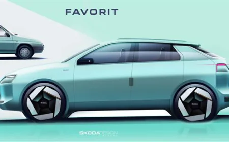 Skoda Favorit Concept Returns as a Futuristic Retro-Inspired Electric Hatchback