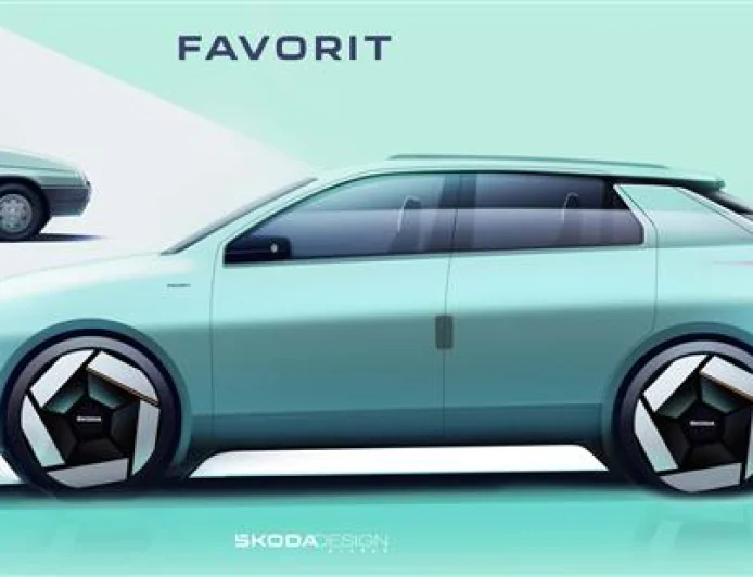 Skoda Favorit Concept Returns as a Futuristic Retro-Inspired Electric Hatchback