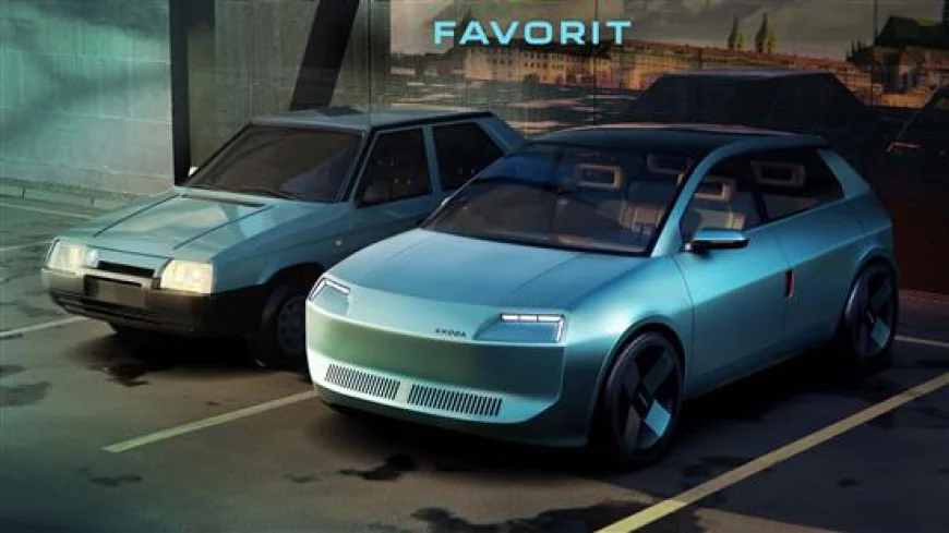 Skoda Favorit Concept Returns as a Futuristic Retro-Inspired Electric Hatchback